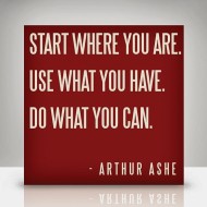 start where you are