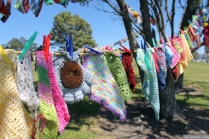 NZ Sculpture OnShore Nov 2012 (115) Madpanic Collective 'Southlandish aka The Dishcloth Project'